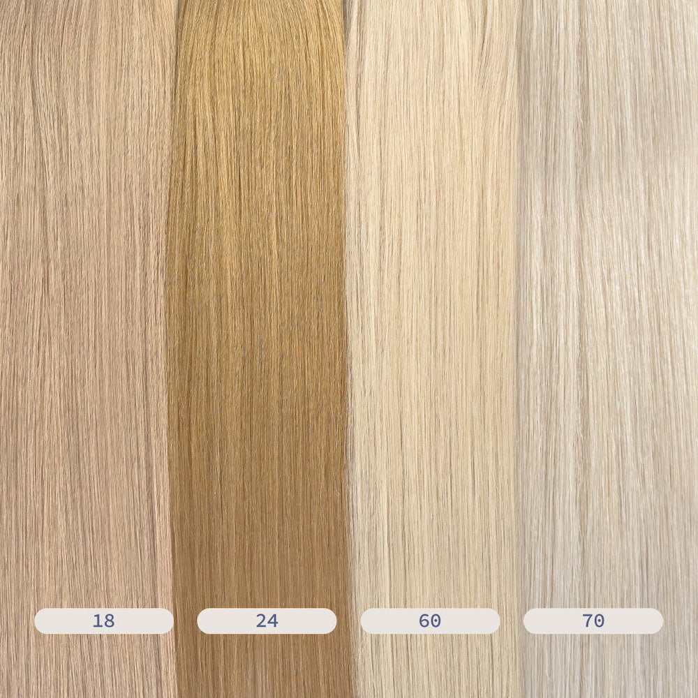 Extensions de cheveux russes à bande invisible (trame de peau)