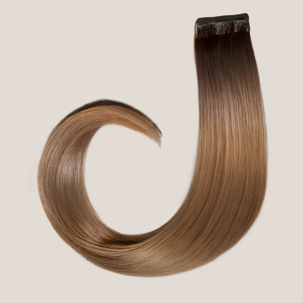 Extensions de cheveux russes à bande invisible (trame de peau)