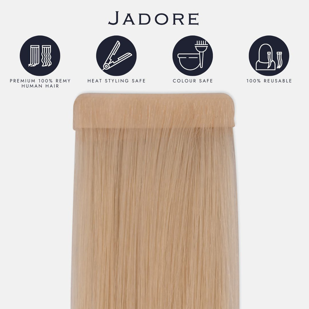 Extensions de cheveux russes à bande invisible (trame de peau)