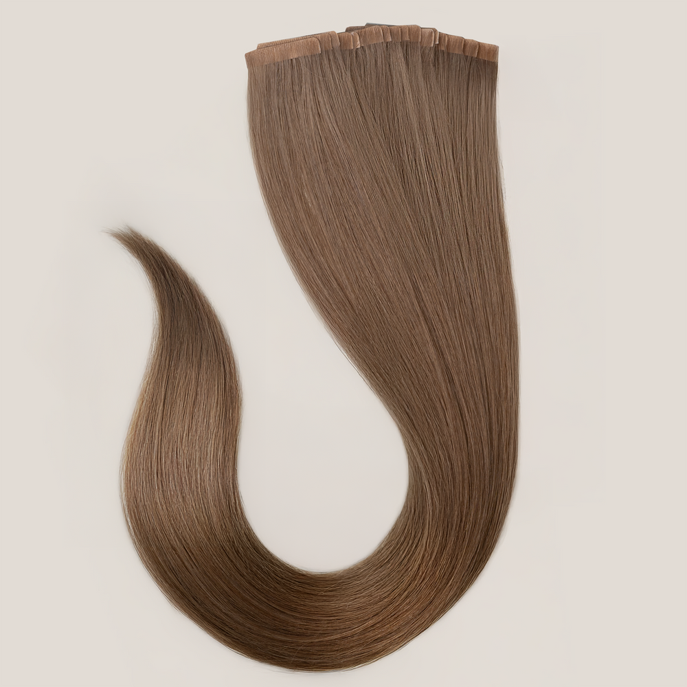 Extensions de cheveux russes à bande invisible (trame de peau)