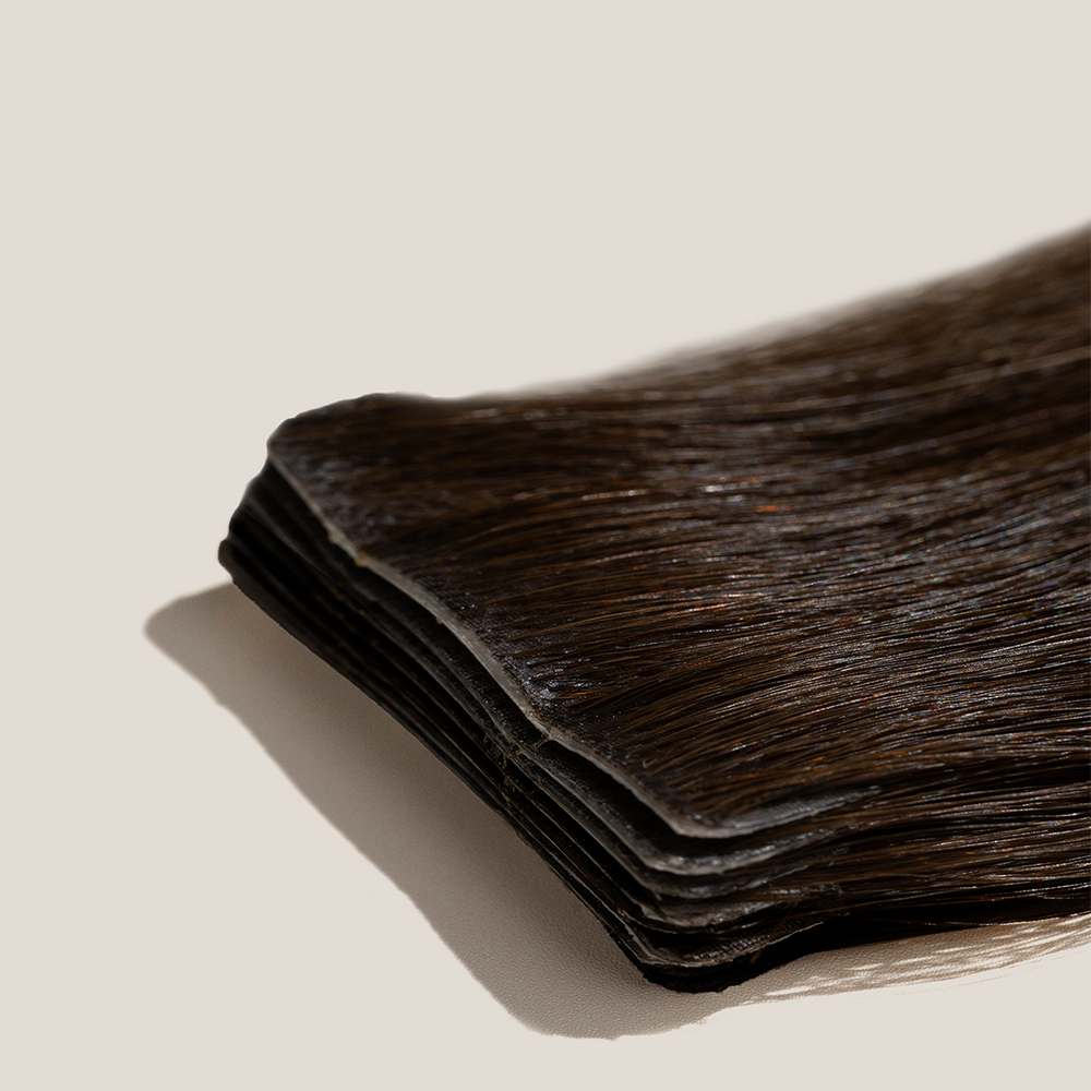 Extensions de cheveux russes à bande invisible (trame de peau)