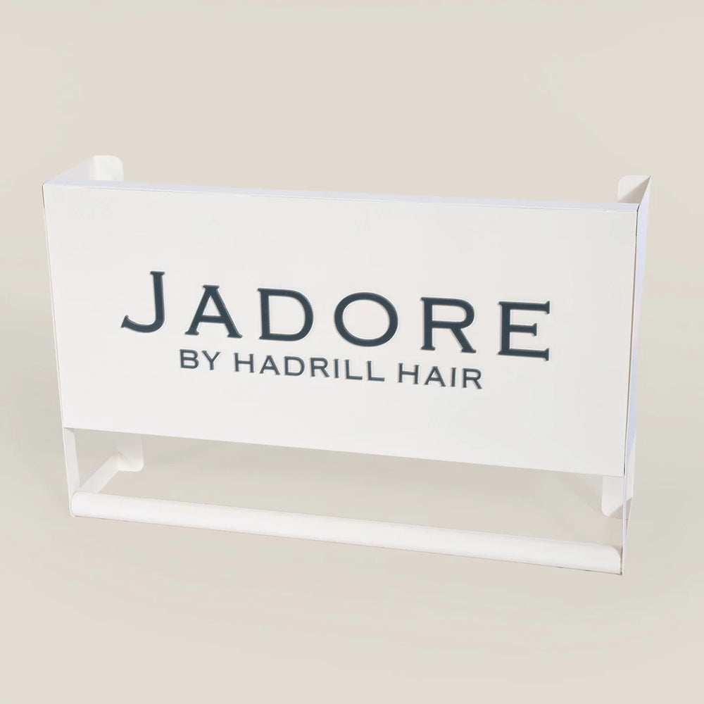 Jadore Wall Display & Hangers Bundle - wall rack detail; hair extensions not included
