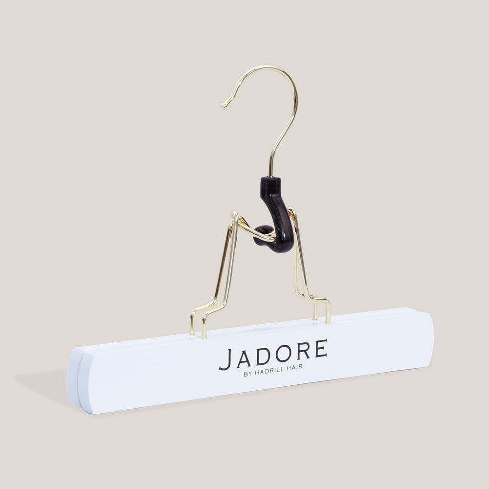 Jadore Wall Display & Hangers Bundle - hanger detail; hair extensions not included