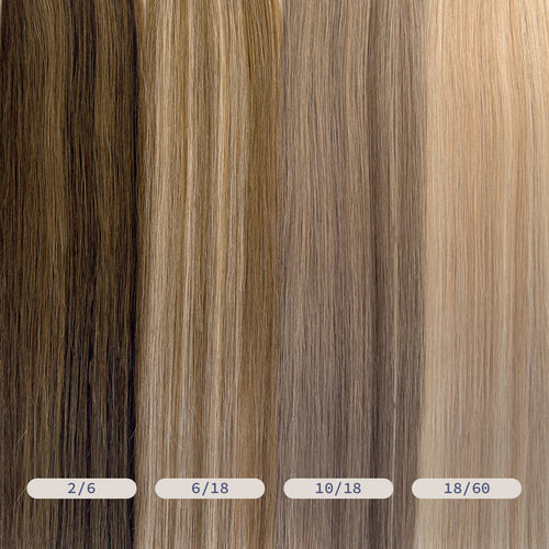 Extensions de cheveux russes à bande invisible (trame de peau)