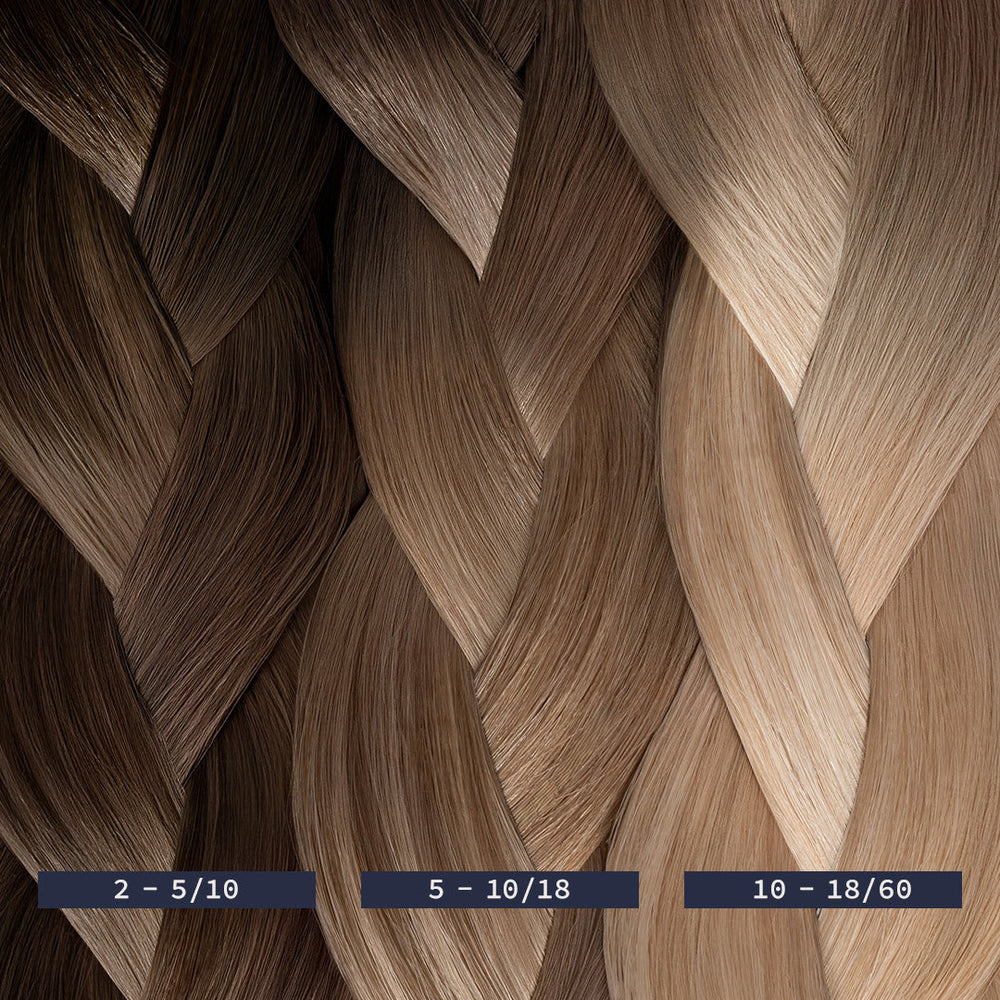 Extensions de cheveux russes à bande invisible (trame de peau)