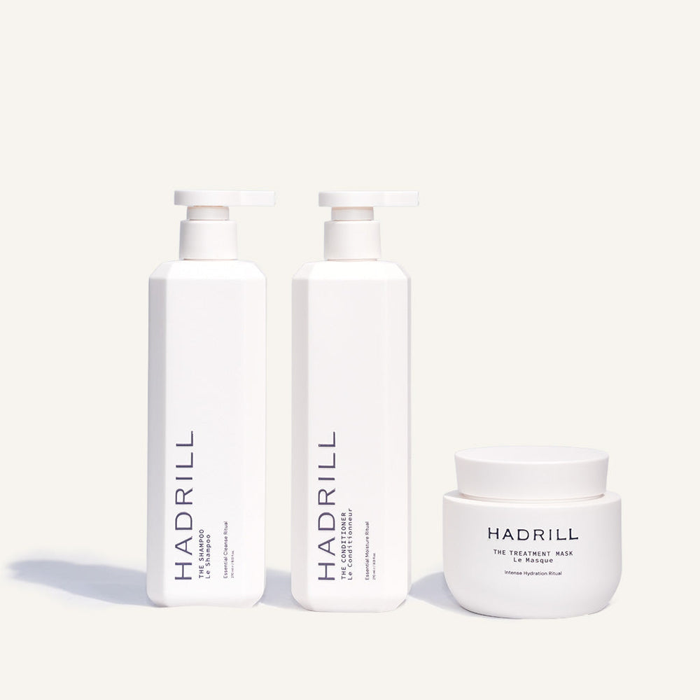 Ritual Trio (unboxed): Hadrill The Shampoo 270ml, The Conditioner 270ml and The Treatment Mask 250ml