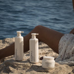 Hadrill three-product hair-care ritual by the water